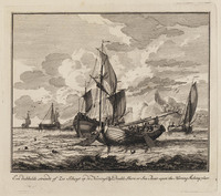 KG 08781
          <br/>
          Een dubbele strandt of Zee Schuyt op de Neeringh
          <br/>
          <em>Laan, Adolf van der</em>